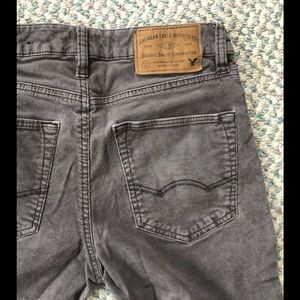 Men’s American Eagle gray corduroy pants slim fit